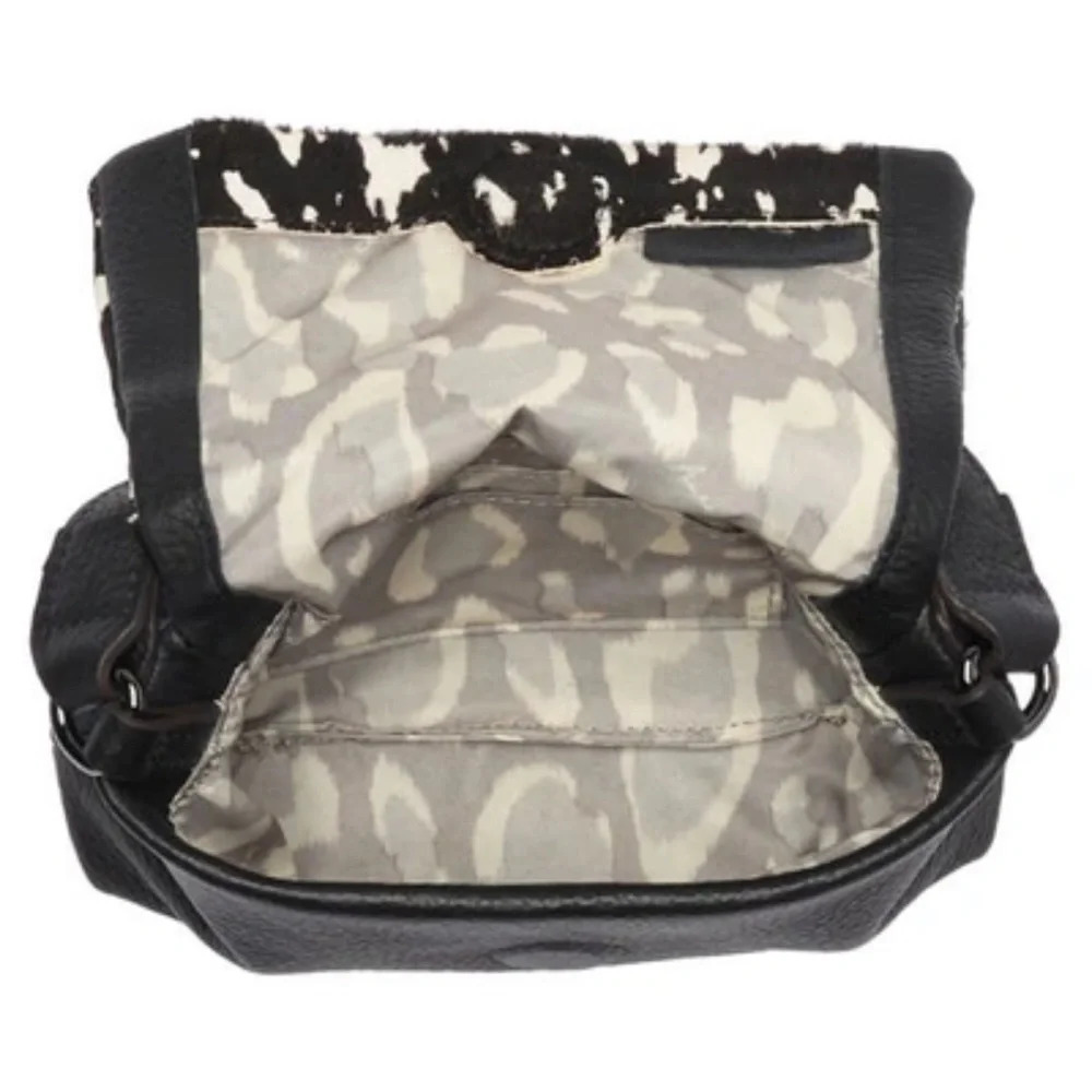AIMEE Kestenberg Novelty Preston Leather Mini Crossbody Bag, Static Haircalf NWT - Picture 5 of 15